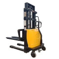 1.0 ton semi electric power stacker self lift stacker